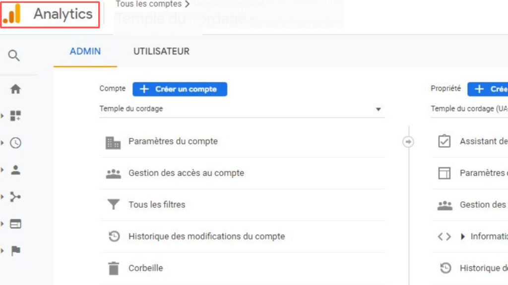 Se connecter à universal analytics